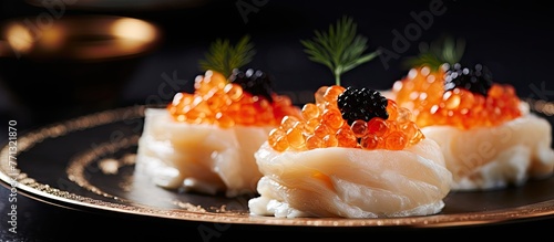 Three delectable fish servi...