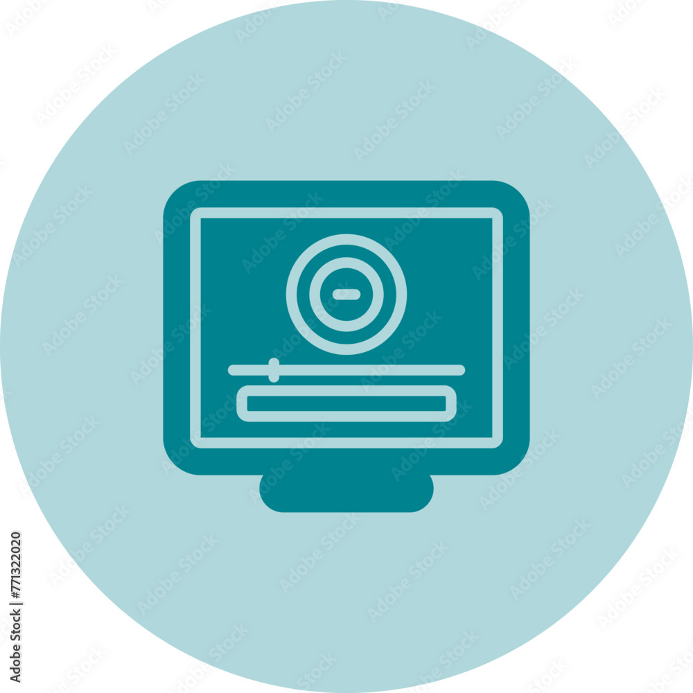 Desktop Computer Vector Icon Desktop Computer Vector Icon