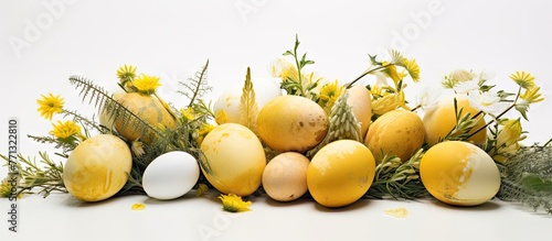 Yellow and white eggs are d...