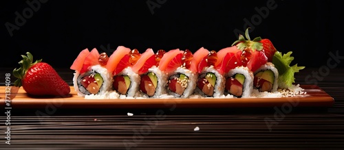 A detailed shot of a plate ...