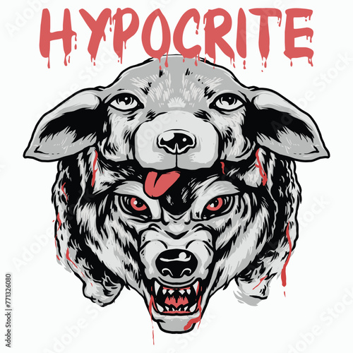 Scary Dog illustration