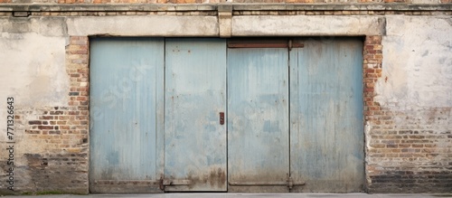 The entrance of an ancient ...