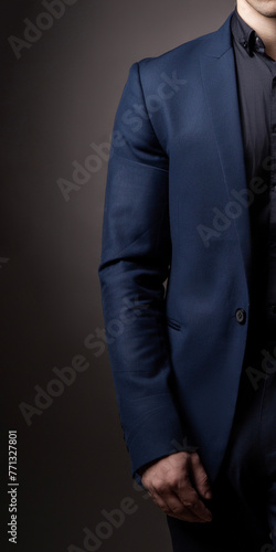 Suit of business person close-up
