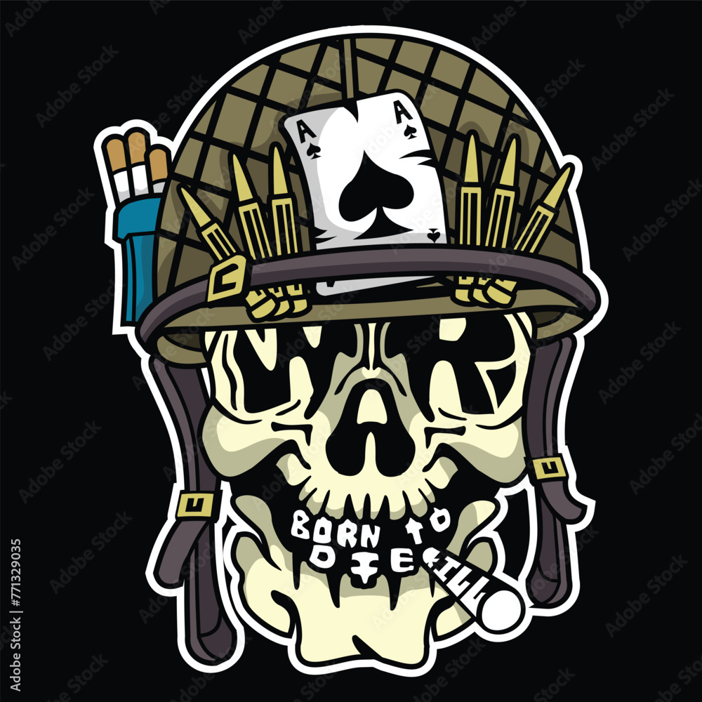 Skull Mascot illustration