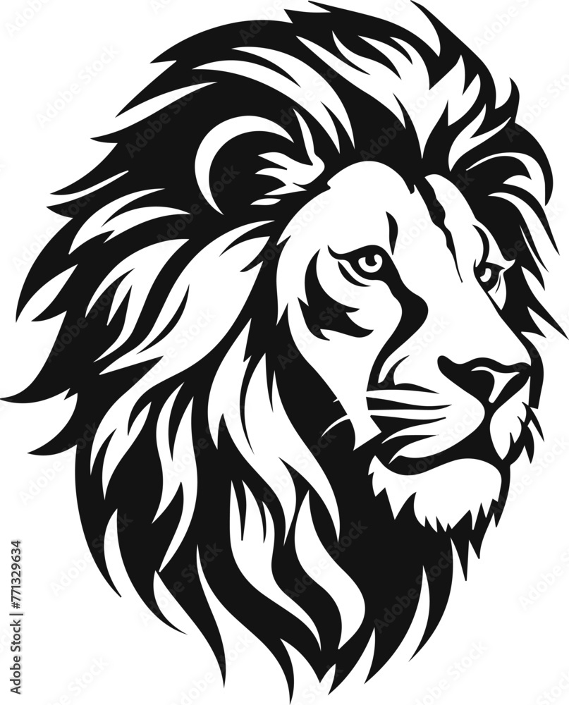 Lion head vector illustration