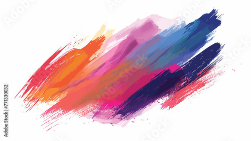 Abstract background of colorful brush strokes. Brushe