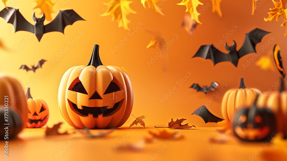 A photo of Holloween Day for advertising and presentation. A photo of Holloween Day for advertising and presentation.