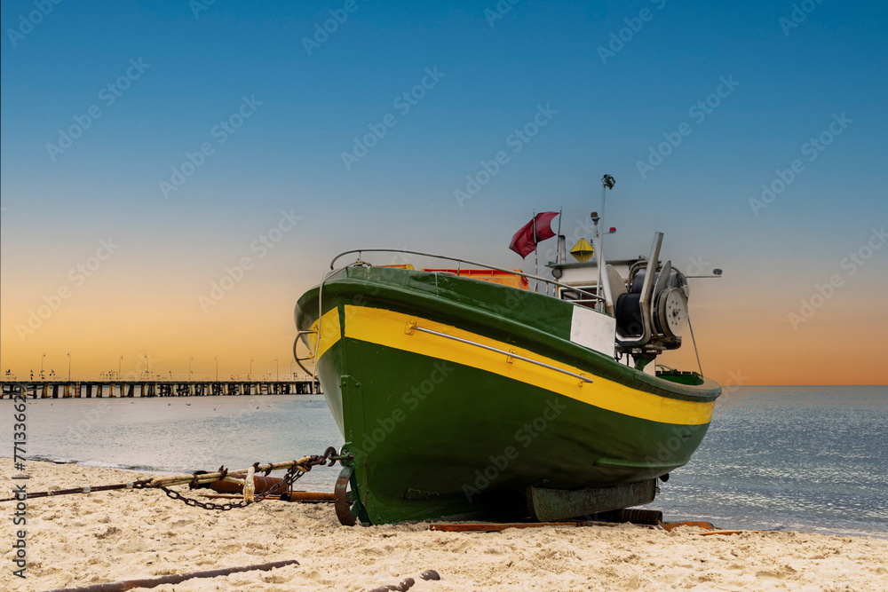 Fishing boat on the Baltic Sea	