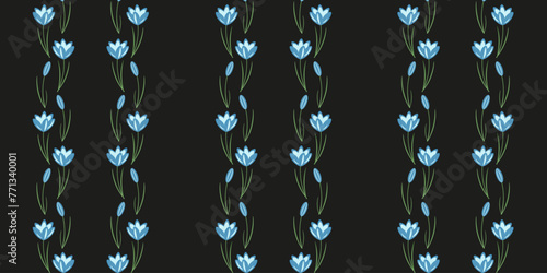 Elegance Snowdrops wallpaper. Nature Spring seamless pattern with aesthetic Snowdrops. Vector illustration can used wallpaper bed linen textile print. EPS 10