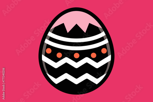 vector design of a easter egg icon 