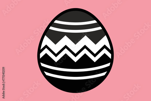vector design of a easter egg icon 