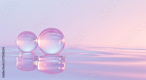 Serenity in Simplicity: Floating Glass Spheres
