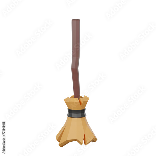 Broom low polygon 3D