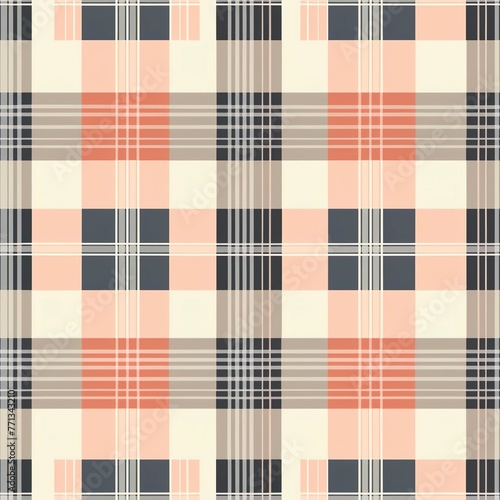 Minimalist Plaid seamless pattern, simplified lines and muted colors for a modern decor. Seamless Pattern, Fabric Pattern, Tumbler wrap, Mug Wrap.