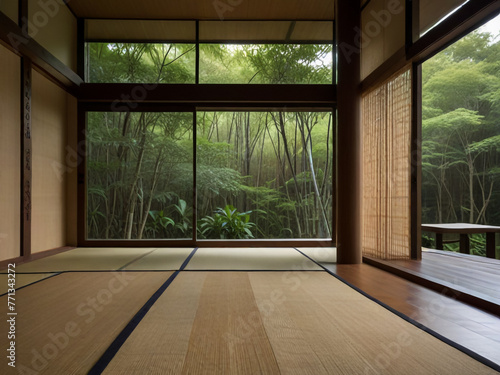 Empty room with wooden floor