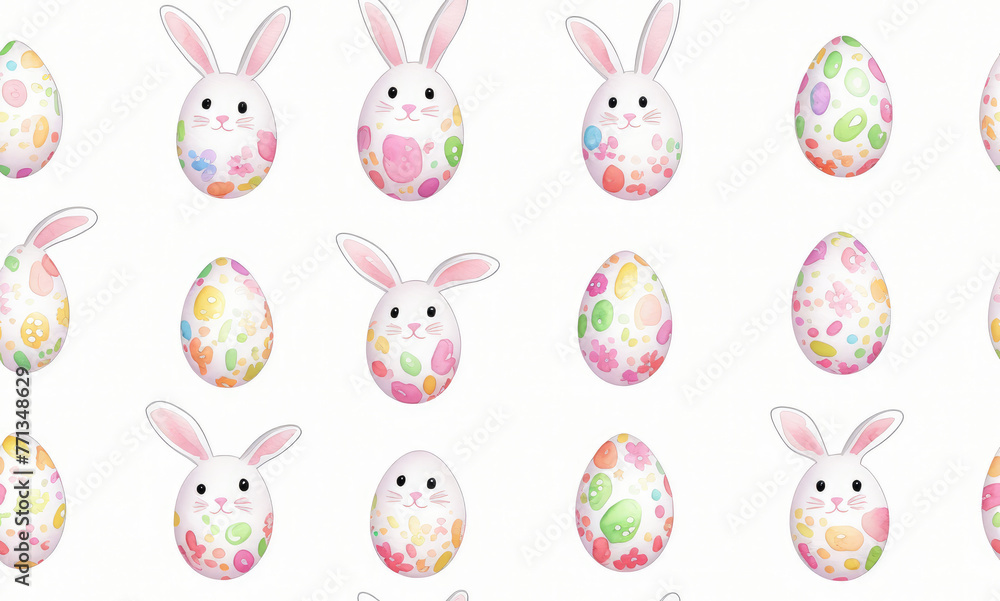 Easter. Abstract seamless pattern. AI generated.
Easter. Abstract seamless pattern. AI generated.
