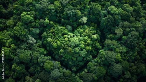 Heart Shaped Forest From Above