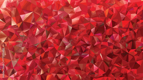 Light Red vector triangle mosaic pattern. Shining illustration