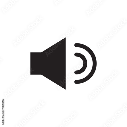 Mute vector icon. Sound off flat sign design. No sound symbol pictogram. Silent mode icon. Mute sign. Audio speaker sign. UX UI icon