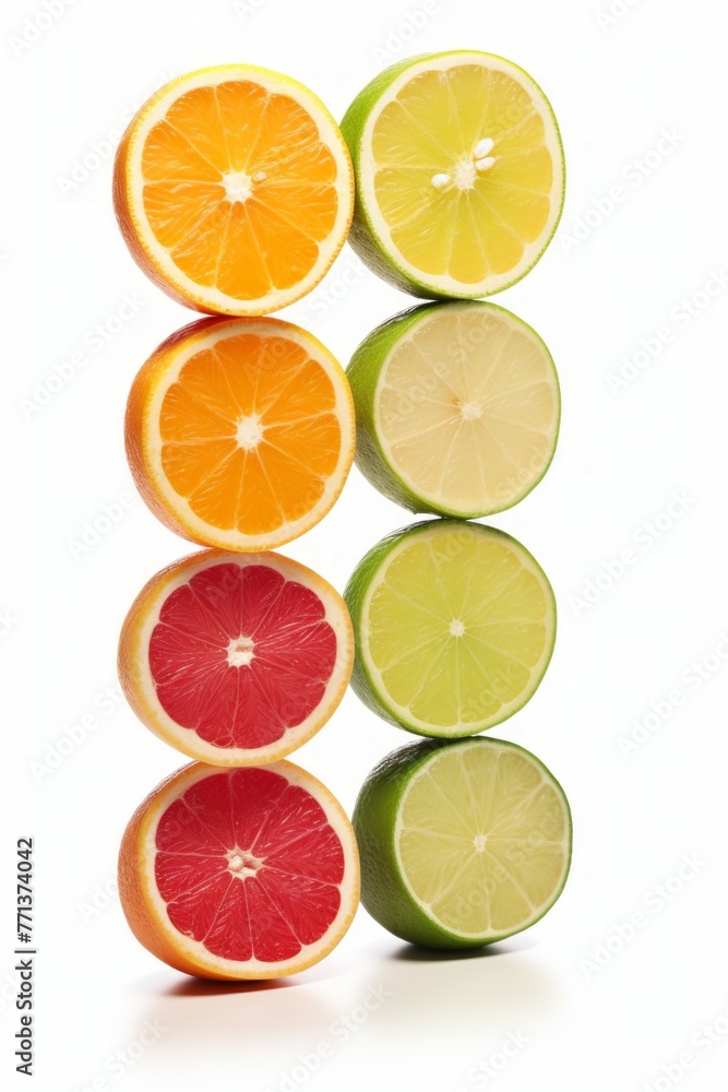 Obraz premium Different types of citrus fruits