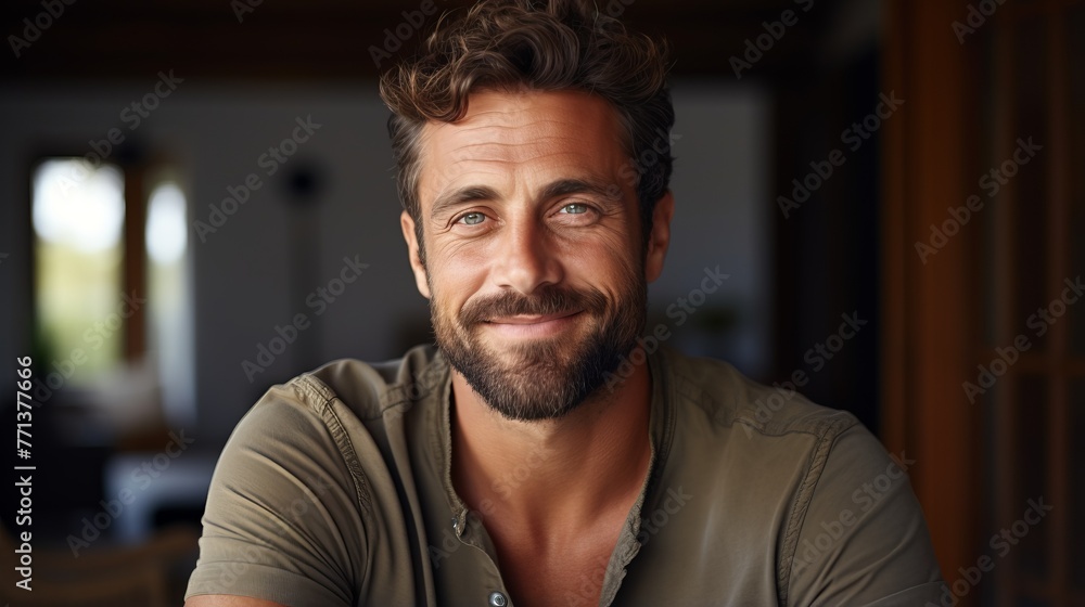 Portrait of a handsome man with beard Portrait of a handsome man with beard