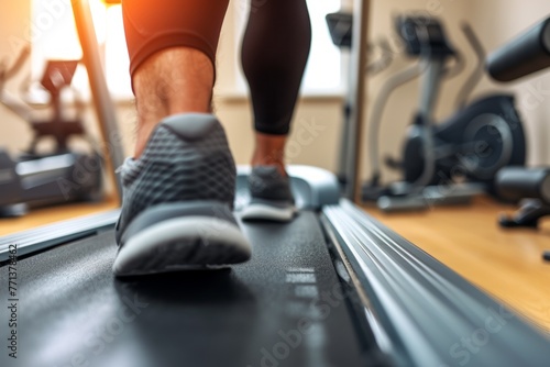 man exercising on treadmill © Adobe Contributor