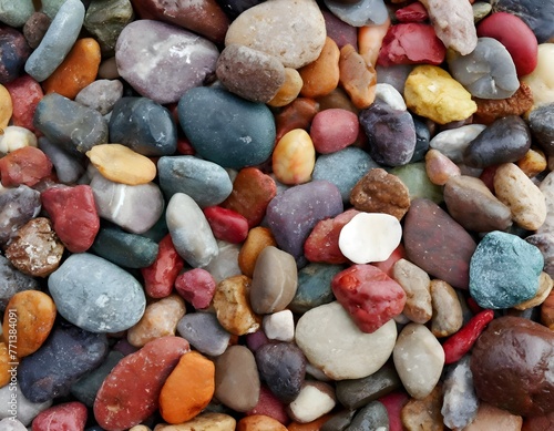 colorful stones background, colored beach stones background, small stones wallpaper