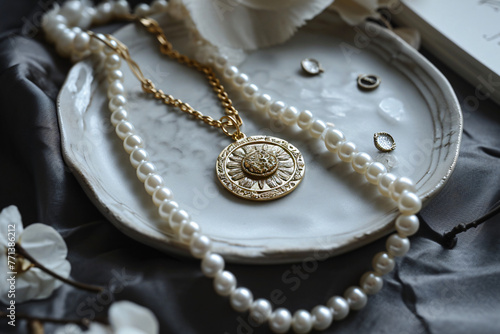 zodiac charms pearl necklace braceletplatinum collectio 44099b34-a47d-4a1a-913f-c1e1384571a4