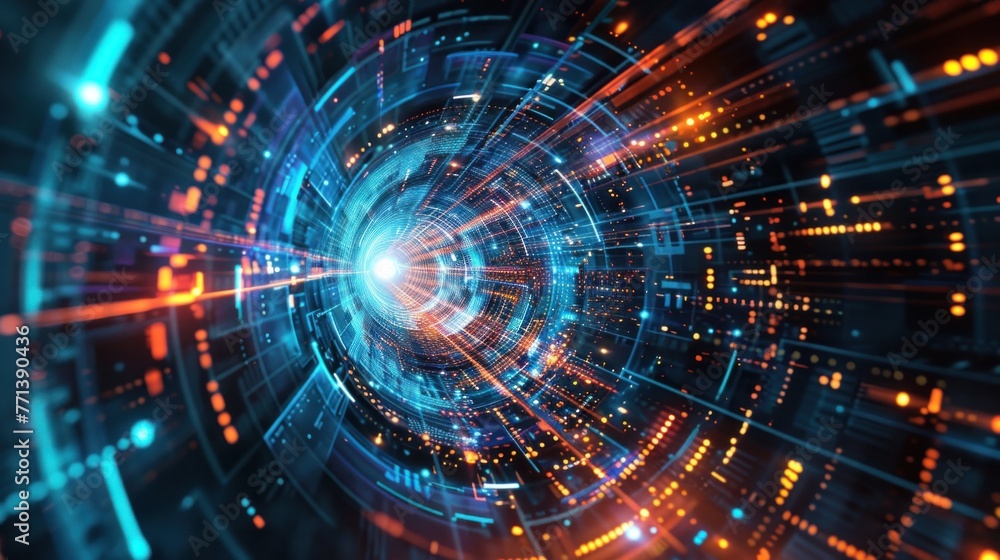 Digital storage design with abstract elements for tech. Digital storage design with abstract elements for tech.