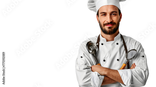 A food expert isolated on a transparent background, PNG, Ai