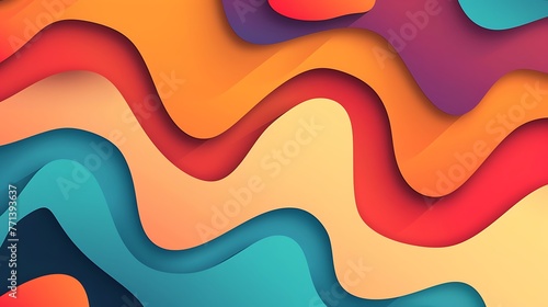Abstract pattern background in bright color with minimal dynamic cover design