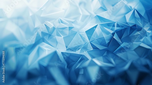 Abstract polygonal blue background