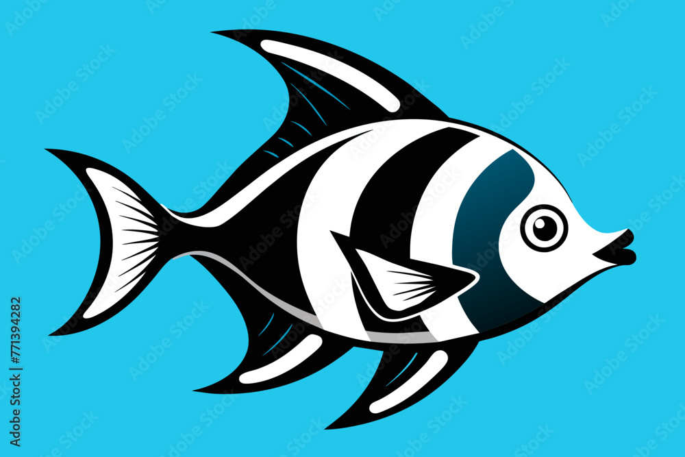 Fototapeta premium Tropical Fish Illustration