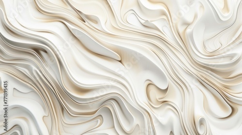 An abstract swirl texture design serves as a wallpaper and background, featuring accurate topography in white and beige.