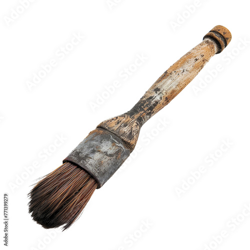 Archaeologists Brush, transparent background, isolated image, generative AI