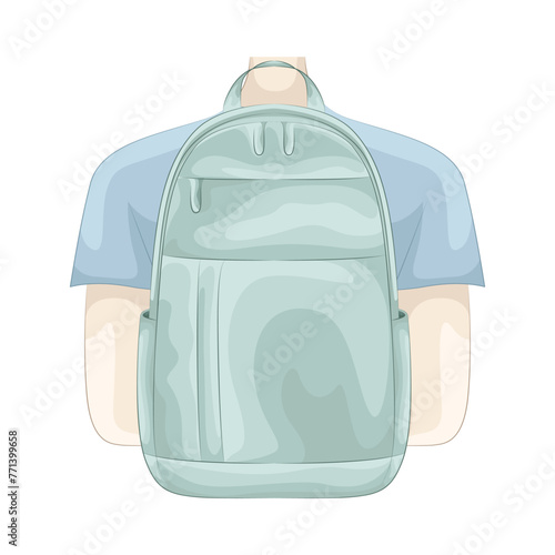 Illustration of backpack 