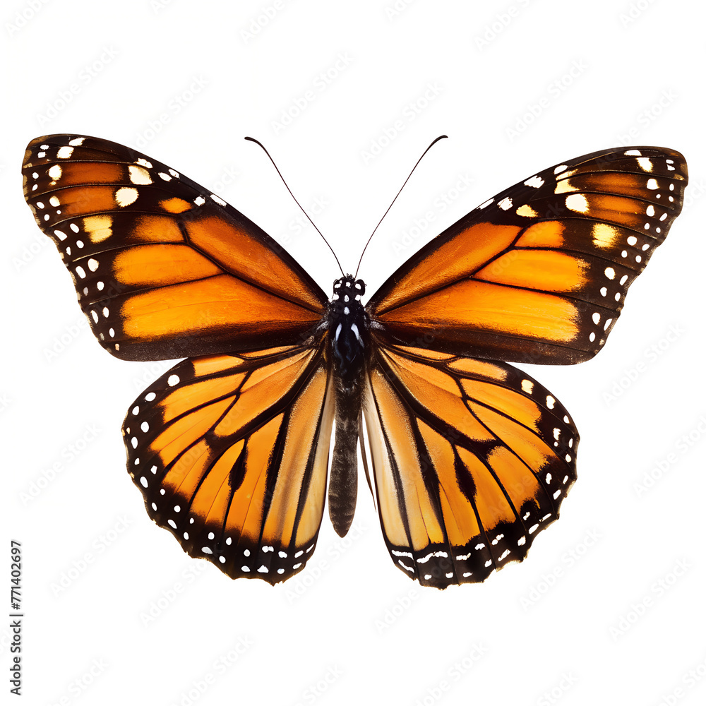 Fototapeta premium Monarch butterfly cutout