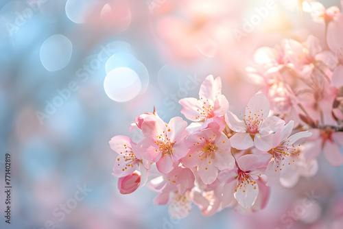 spring flower blossom background white blur stock photo 0a1f8dea-a0a1-4ba0-a9bc-1e5696217efc photo
