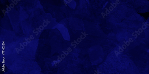 Fototapeta Naklejka Na Ścianę i Meble -  Blue powder on water ink,vivid textured,glitter art backdrop surface galaxy view,splatter splashes.aquarelle painted spit on wall splash paint watercolor on.
