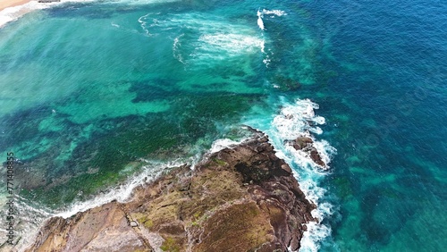 Aerial View of the ocean in Australia 
