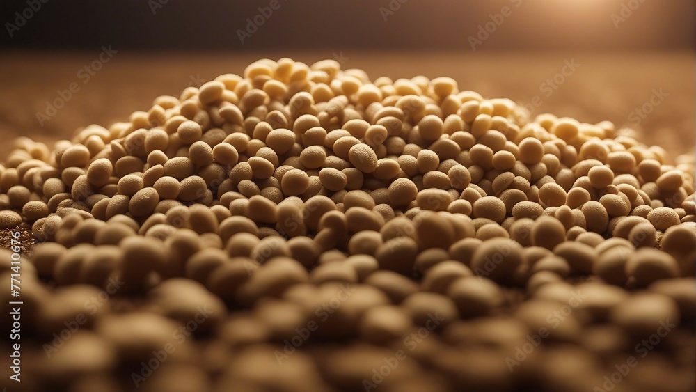 Obraz premium Generative AI. Harvester in action on wheat field. Process of gathering a ripe crop. Golden hours. Golden wheat. 