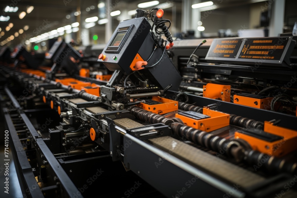 Fototapeta premium the intricate workings and industrial context of edge damping solution system highlighting its impact on enhancing machinery performance and ensuring operational efficiency