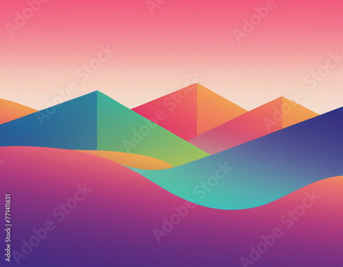 abstract background with pyramids