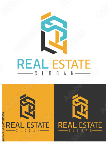Real estate logo design concept, Absolutely, that description beautifully encapsulates the essence and goals of a realistic real estate logo. It emphasizes the importance of incorporating tangible.