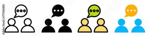 Expert Consultant Support Icons Offering Business and Marketing Advice in Vector Format