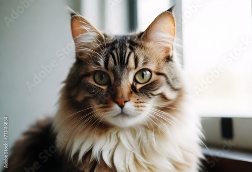 A beautiful cat, fluffy and adorable, purring 2 (32)