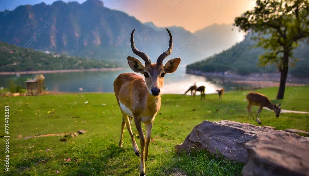 Fototapeta premium deer in the wild