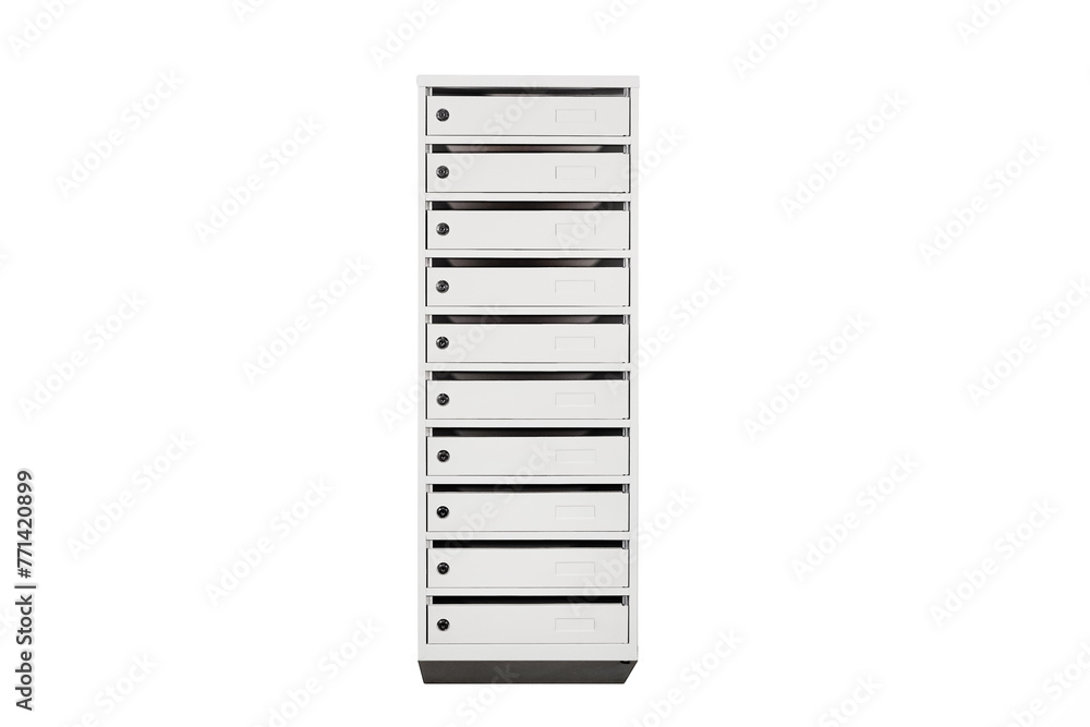Mail boxes filled of leaflets and letters. Shallow DOF,Mailboxes and Lock in Rows at Entrance Mail boxes filled of leaflets and letters. Shallow DOF,Mailboxes and Lock in Rows at Entrance