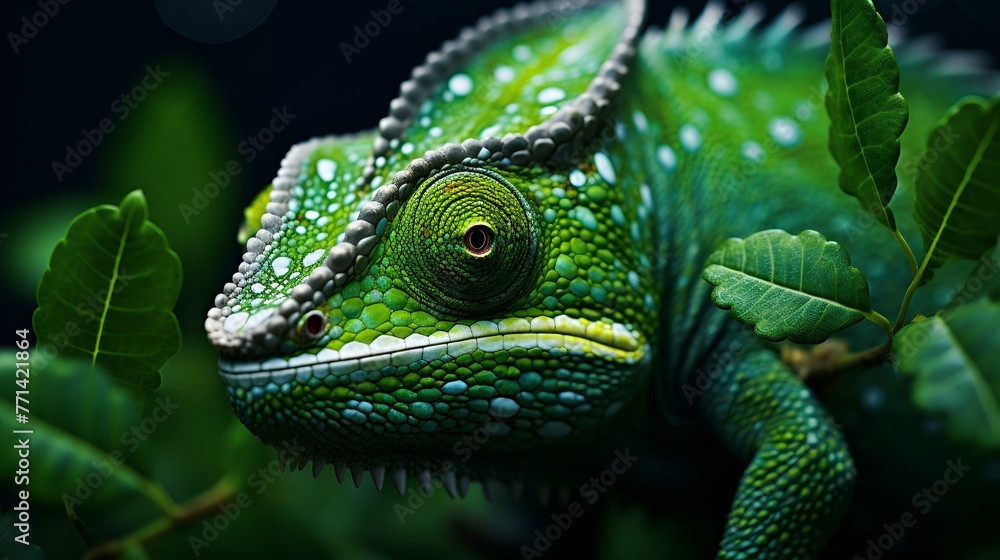 green lizard on a branch green lizard on a branch