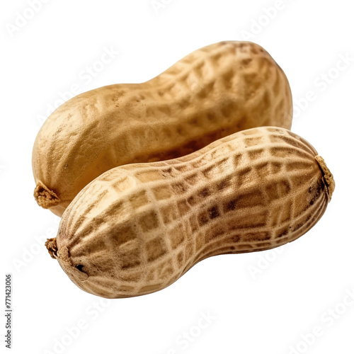 peanuts isolated on white or transparent background